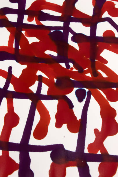 istock Purple and Red paint background 966652036