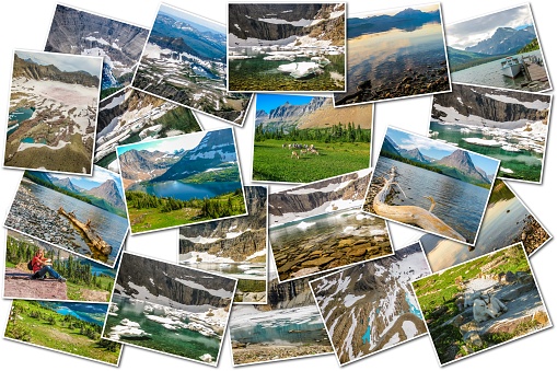 Collage de fotos de glaciar photo