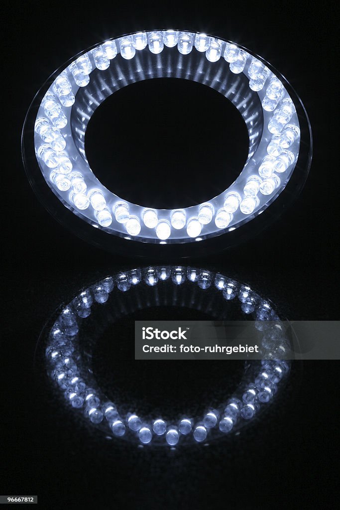 Ring Beleuchtung mit LEDs - Lizenzfrei LED-Leuchtmittel Stock-Foto