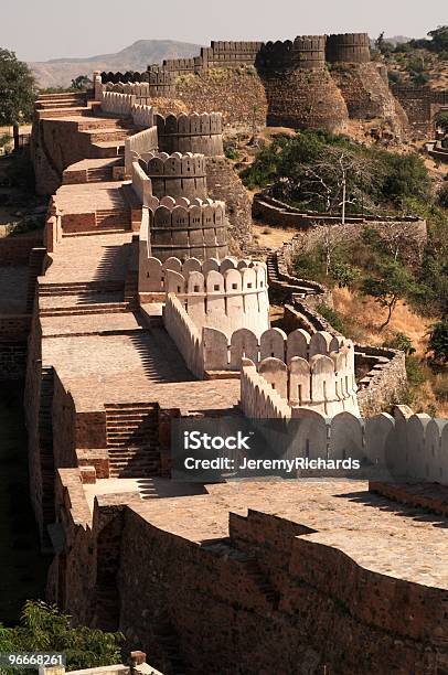 Kumbhalgarh Fort Stock Photo - Download Image Now - Fort, Architecture, Castle