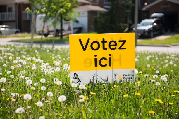 istock French language election sign at Polling Station 966697030