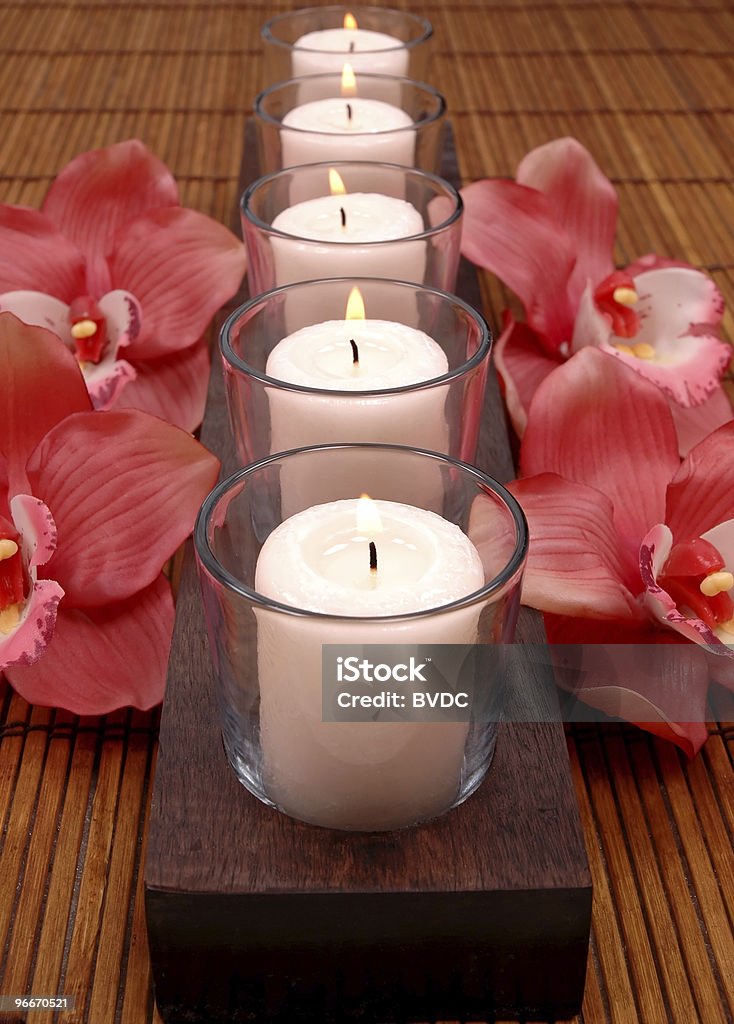 Candles  Aromatherapy Stock Photo