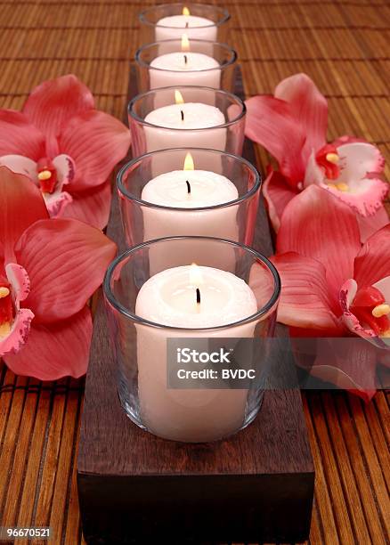 Candles Stock Photo - Download Image Now - Aromatherapy, Bamboo - Material, Beauty