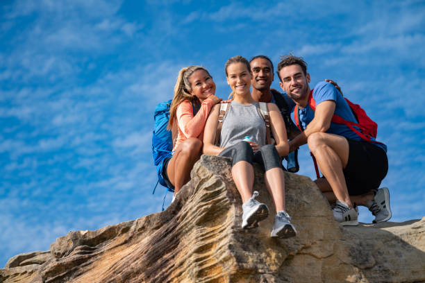 istock Happy group of friends hiking 966705836