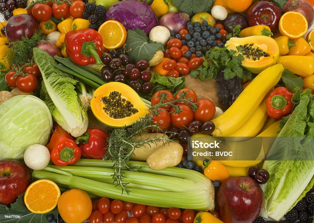 Legumes e frutas - Foto de stock de Agricultura royalty-free