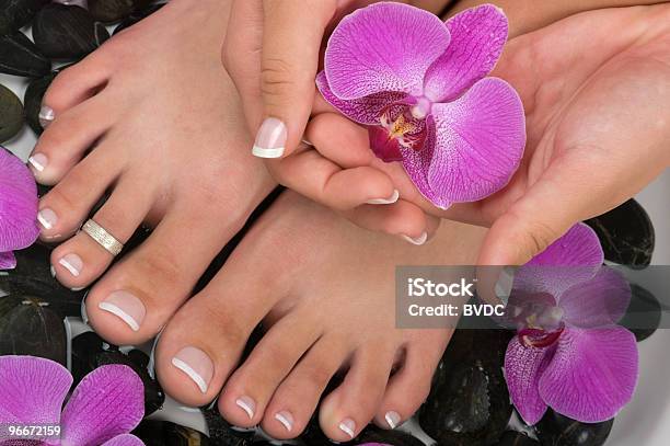 Pedicure E Manicure - Fotografias de stock e mais imagens de Adulto - Adulto, Amimar, Aromaterapia