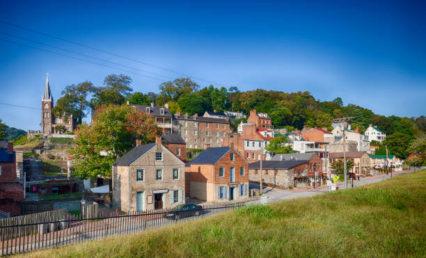 Harpers Ferry, West Virginia, USA Historic Harpers Ferry is where John Brown's Raid took place. harpers ferry photos stock pictures, royalty-free photos & images