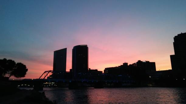 istock Sunrise walk on the riverbank 966726050