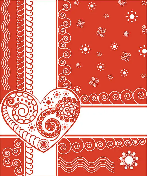 Vector illustration of Abstract Valentine Background