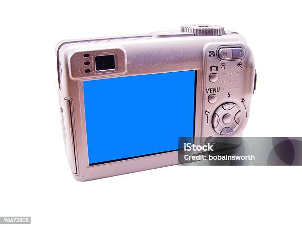 Digital Camera Stock Photo - Download Image Now - Blank, Blue, Camera - Photographic Equipment