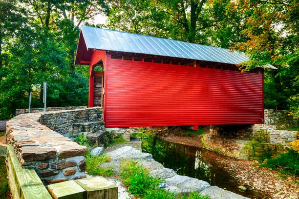 Photo of Roddy Road Covered Bridge In Maryland, USA