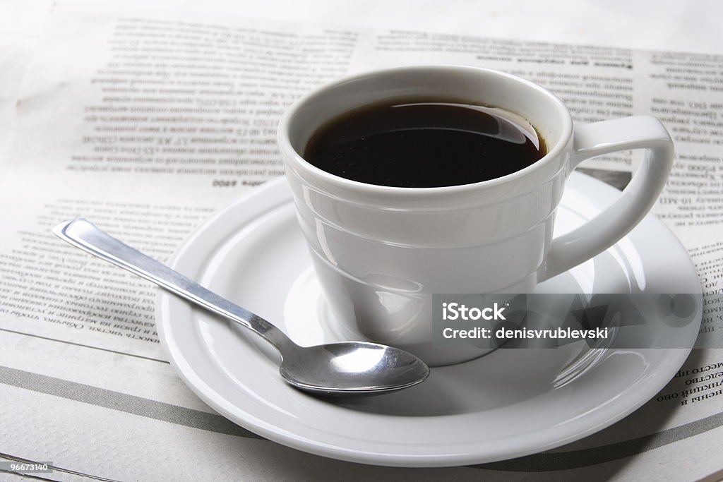 Di caffè notizie - Foto stock royalty-free di Affari