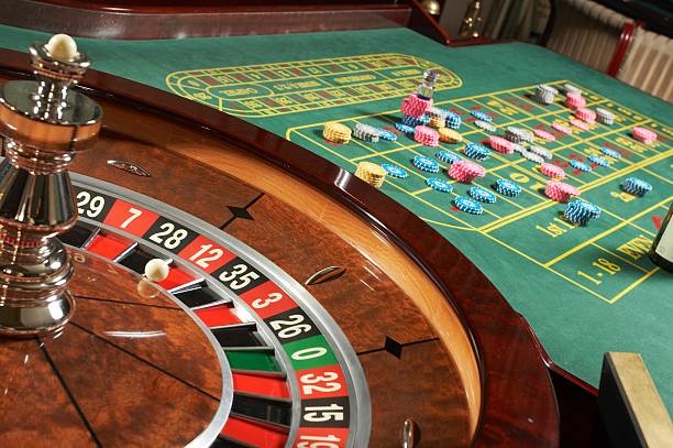 Roulette casino stock photo