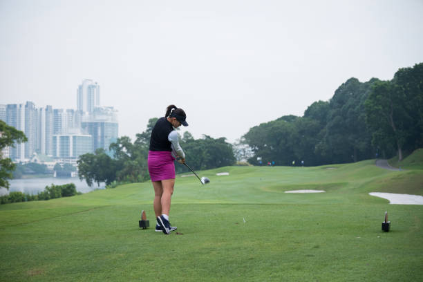 istock Great golf shot off the tee 966746094