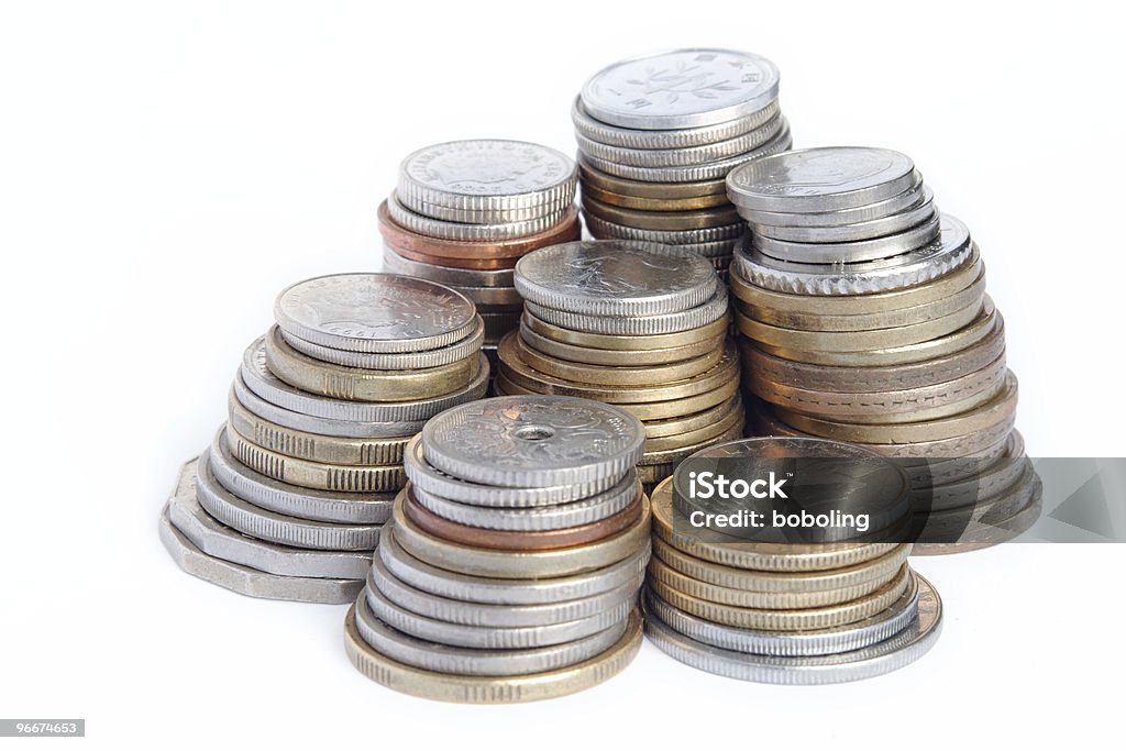 Colunas de moedas - Royalty-free Finanças Foto de stock