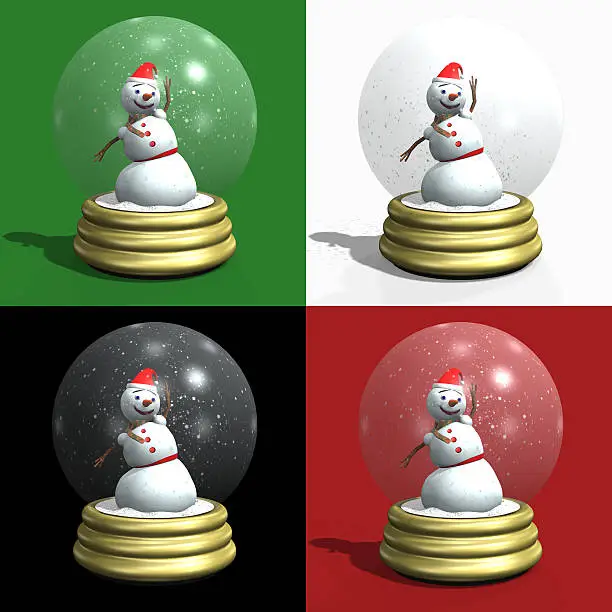 Photo of Snowman Snow Globes