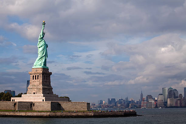 Statue of Liberty in New York stock photo