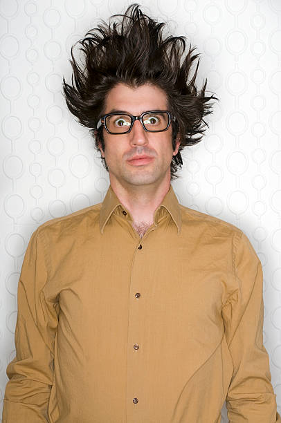 Nerdy Geek Stock Photo - Download Image Now - Hair Standing On End, Men,  Adult - iStock