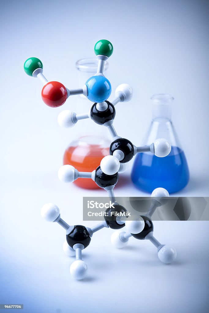 분자 구조 - 로열티 프리 0명 스톡 사진