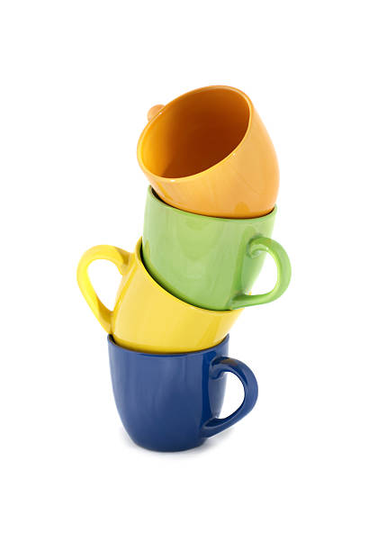 istock Tower of color cups 96678963