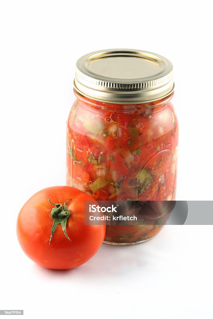 캔 tomatos - 로열티 프리 살사 스톡 사진