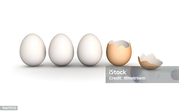 Eggcident - Fotografie stock e altre immagini di Affari - Affari, Beige, Bianco