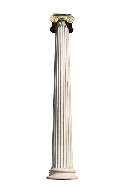 aislado la columna - column greece pedestal classical greek fotografías e imágenes de stock