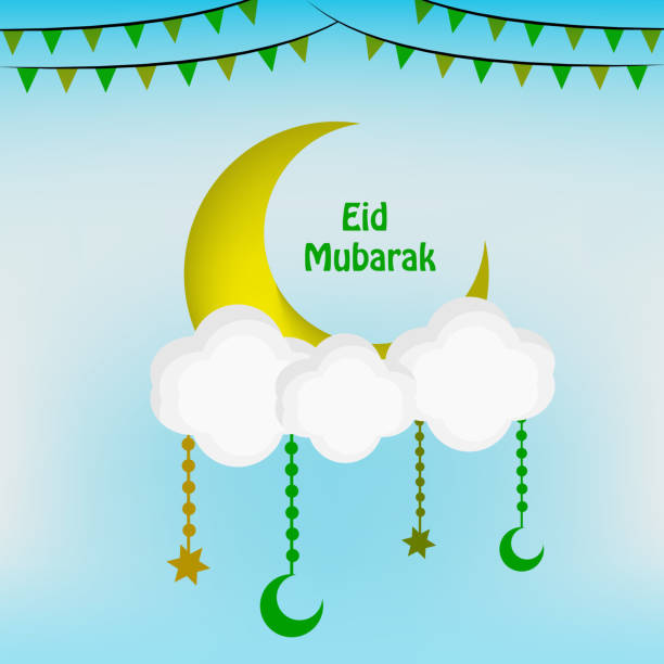 ilustraciones, imágenes clip art, dibujos animados e iconos de stock de ilustración de fondo de eid festival musulmán - star wishing god child