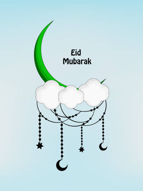 ilustraciones, imágenes clip art, dibujos animados e iconos de stock de ilustración de fondo de eid festival musulmán - star wishing god child