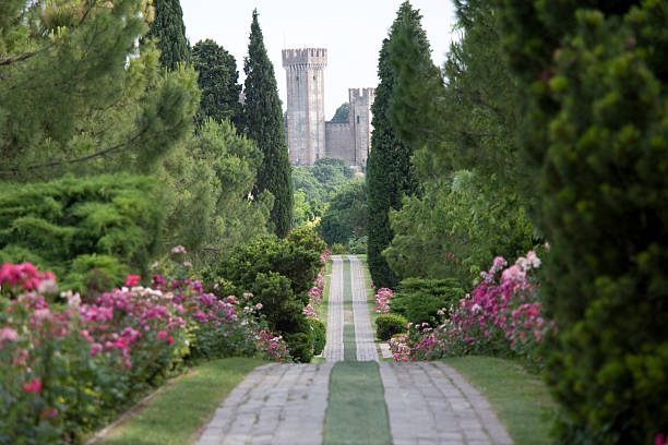 This is the Garden at Ninfa, outside of Rome. A former town wiped out by plague in the 12th century, the ruins were bought by a wealthy family in the 1800's and turned into a garden. It's truly a fairy-tale setting.