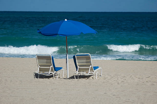Cadeiras de Praia - fotografia de stock