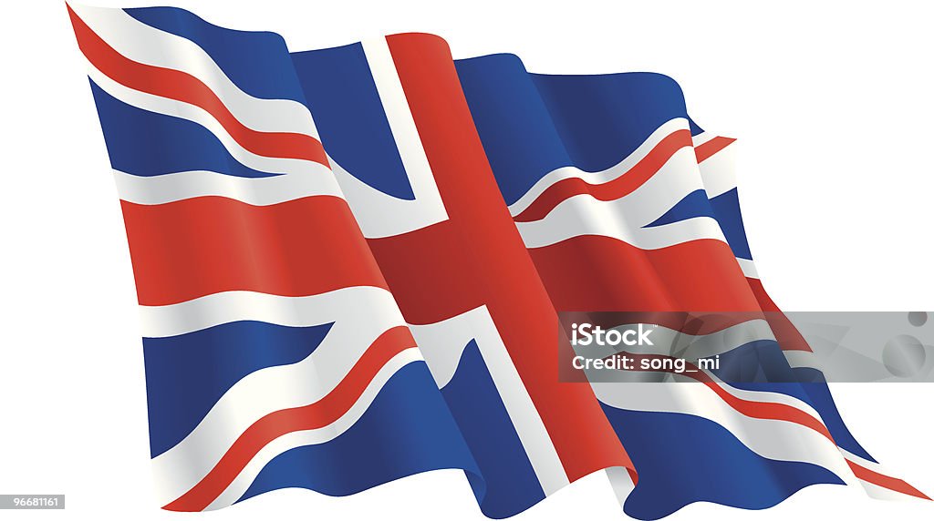 Bandeira do Reino Unido - Vetor de Bandeira da Grã-Bretanha royalty-free