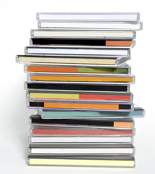 комплект компакт-диск - stack rock стоковые фото и изображения