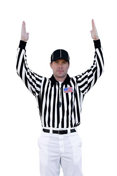 Touchdown Referee  referee stock pictures, royalty-free photos & images