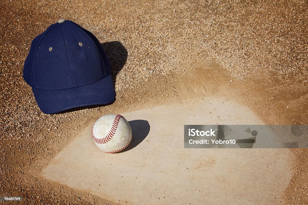 Fond de Baseball - Photo de Casquette de baseball libre de droits