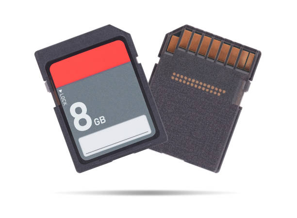 istock Memory card isolated on white background - 8 Gigabyte 966818860