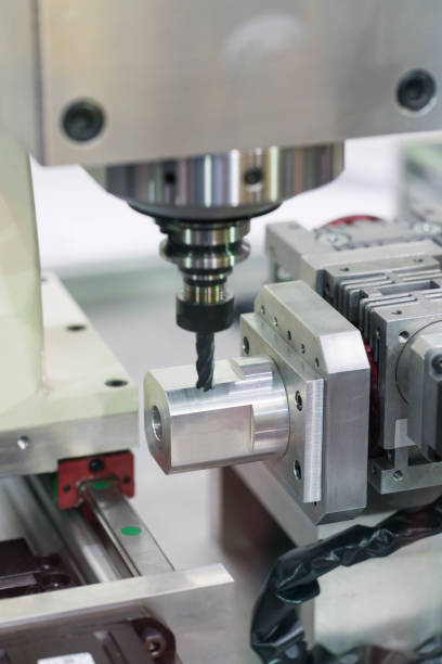 istock CNC machining center cutting mold 966825562