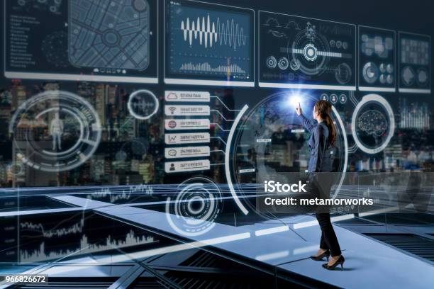 Futuristic Computer User Interface Futuristic Graphical User Interface Concept Stock Photo - Download ...