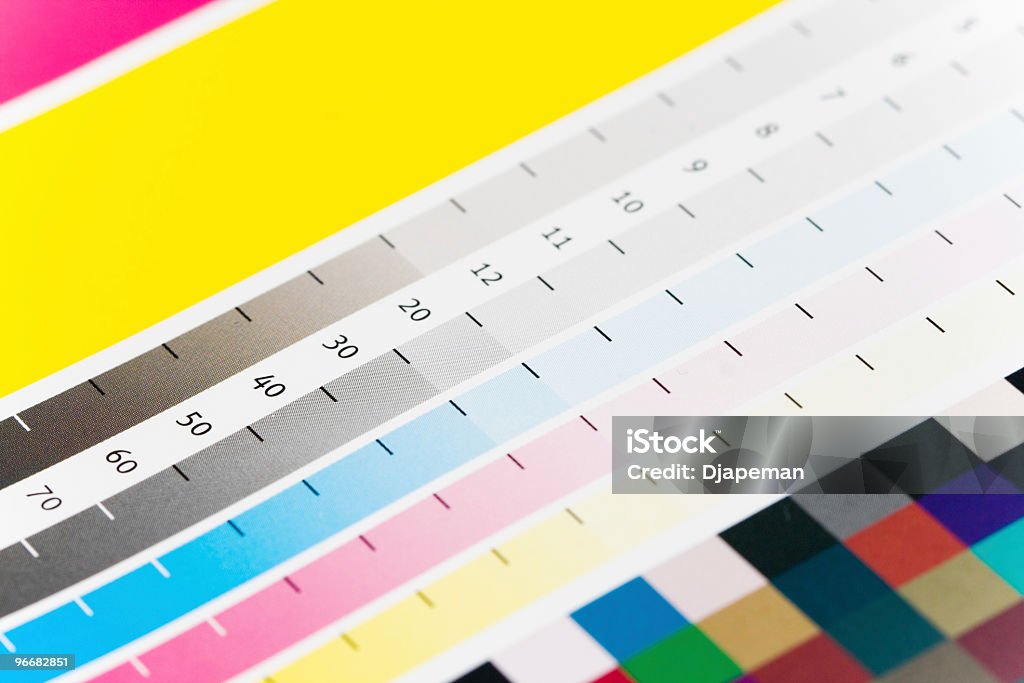 컬러 차트 - 로열티 프리 색상 견본 스톡 사진