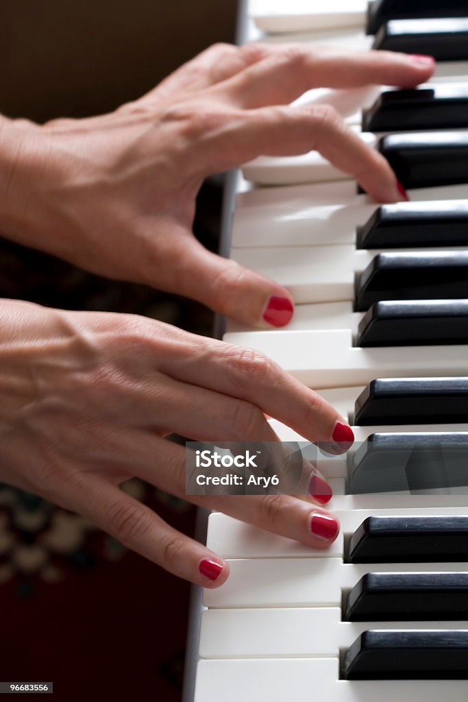 Pianista (mani - Foto stock royalty-free di Avorio