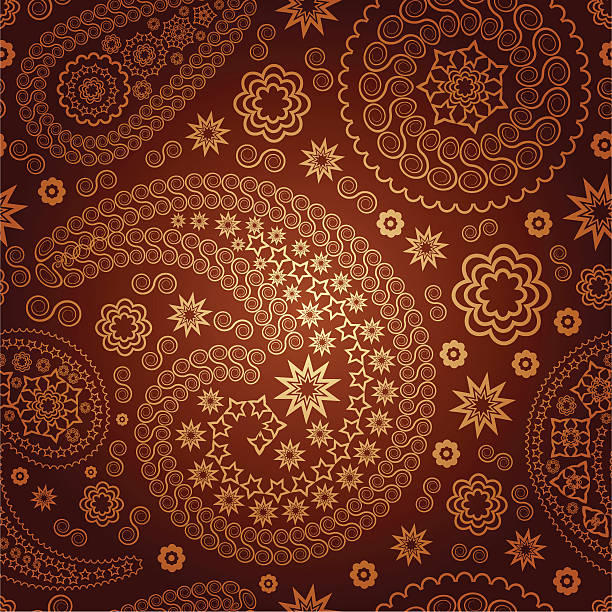 beautiful eastern pattern vector art illustration