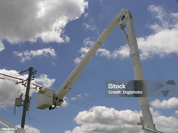 Electrician Working On High Voltage Stock Photo - Download Image Now - Adult, Adults Only, Blue-collar Worker