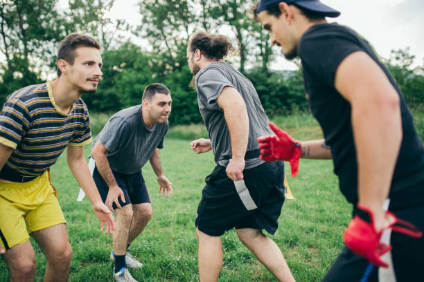 istock Amateurs playing american football 966845000