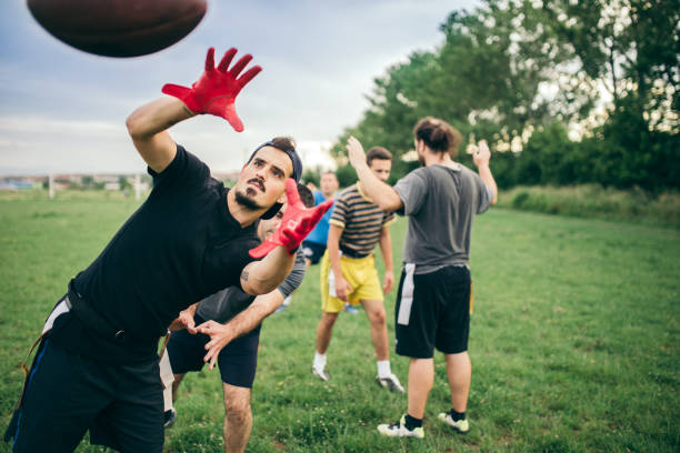 istock Amateurs playing american football 966845006