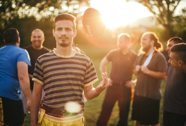istock Amateurs playing american football 966846460