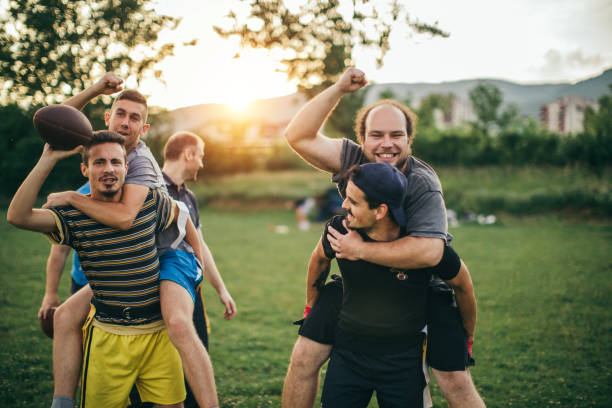 istock Amateurs playing american football 966850498