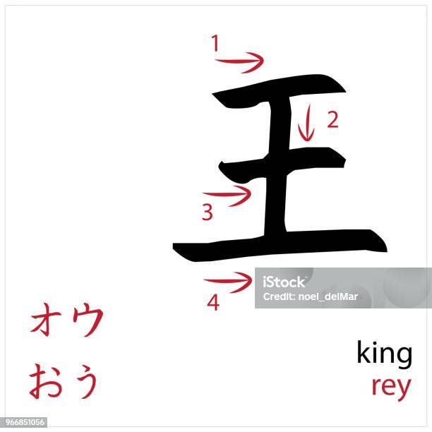 Japanese Rey Ilustración de Rey Diseño Del Vector Japonés Tarjetas Para Estudiantes ...