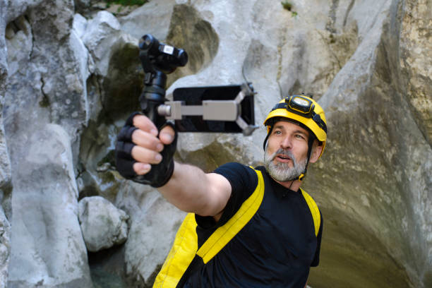 istock Man in the canyon 966853846