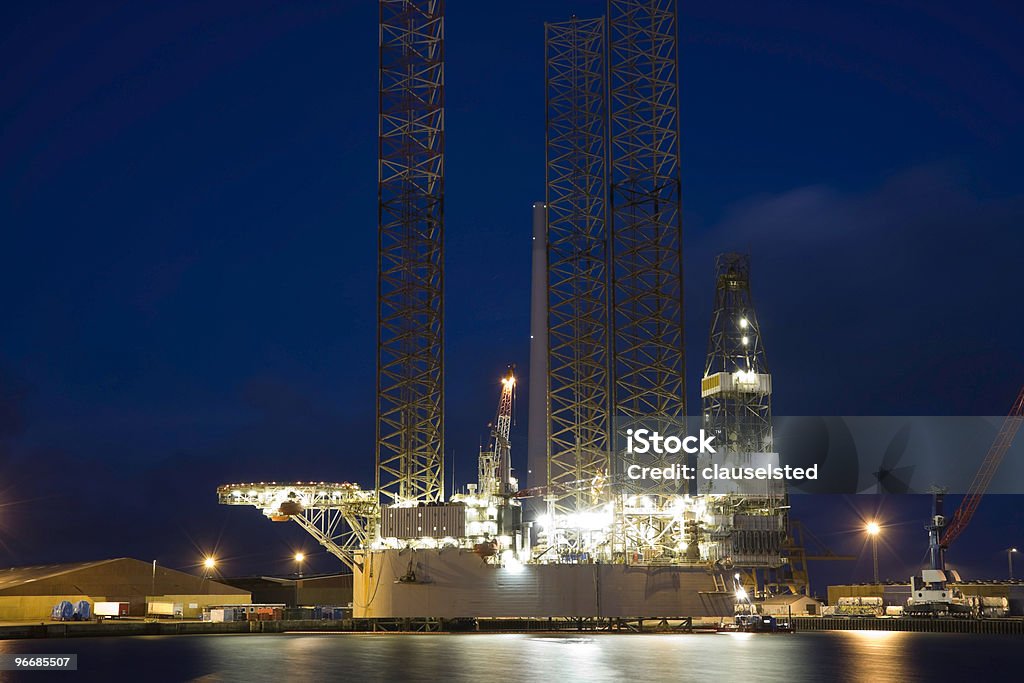 Plataforma petrolífera en el puerto - Foto de stock de Esbjerg libre de derechos