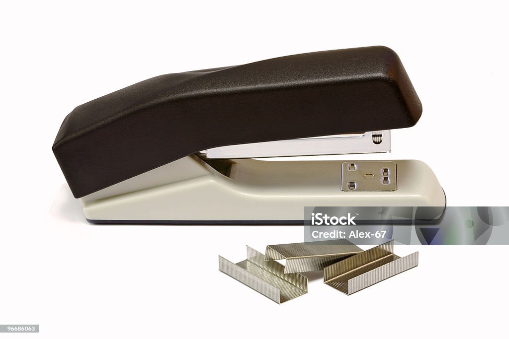 Stapler and staples  Attached Stock Photo